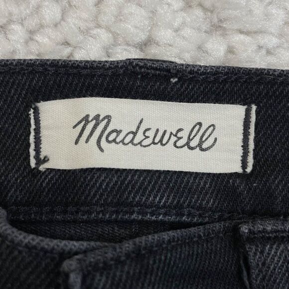 Madewell Cali Demi-Boot Jean Black Raw Hem - Picture 4 of 9